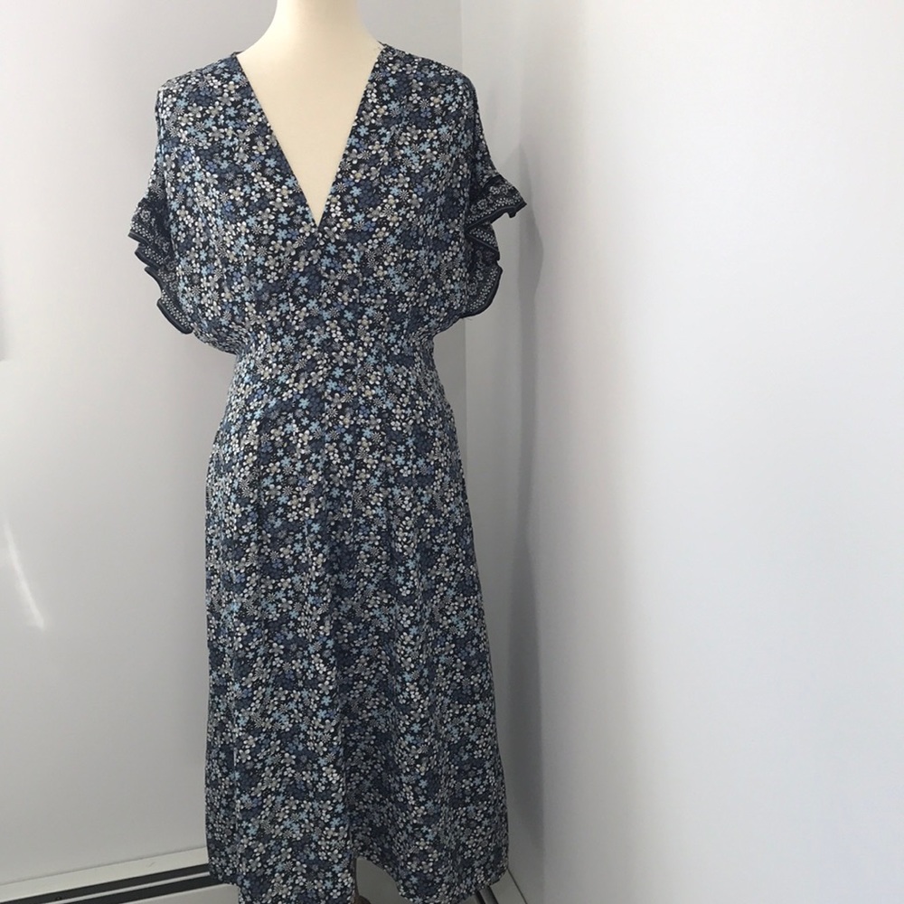 Max Studio flowered short sleeve dress